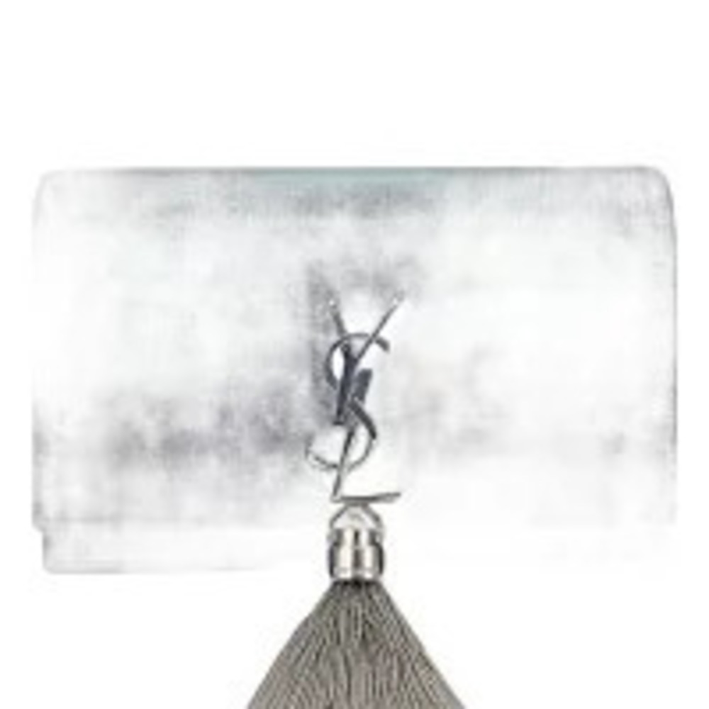 Saint Laurent Yves Calfskin Kate Tassel Shoulder Bag Black